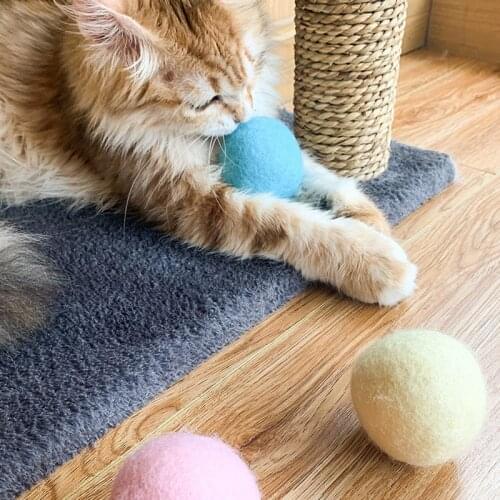 Automatic rolling gravity ball pet cat kitten funny interactive toy cat toy touch sound toy