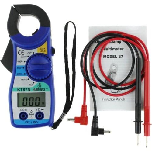 KT87 Digital Multimeter Clamp Meter Current Clamp Pincers AC/DC Tester