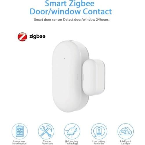 Zigbee Door/window Sensor Door Contact Sensor Smart Home Alarm Sensors Power by Tuya