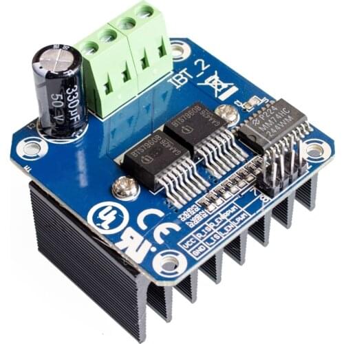 Double BTS7960 43A H-bridge High-power Motor Driver module smart car