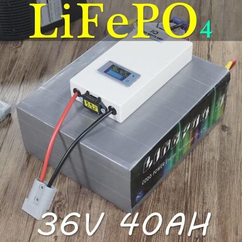 Electric bike 36V 40AH LiFePO4 Battery Pack Electric Scooter Battery with 2000W BMS