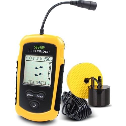 FFC1108-1 Alarm 100M Portable Sonar Fish Finders Sonar Depth Ocean River Wireless Fish Finder