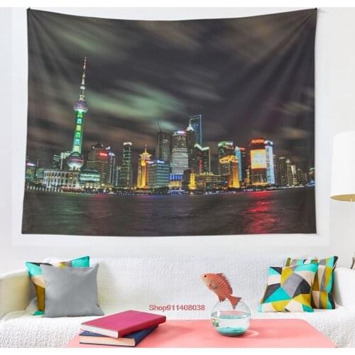 Shanghai Skyline tapestry india Mandala Tapestry Wall Hanging Boho Decor Wall Cloth Tapestries Tapestry Mandala Wall Carpet
