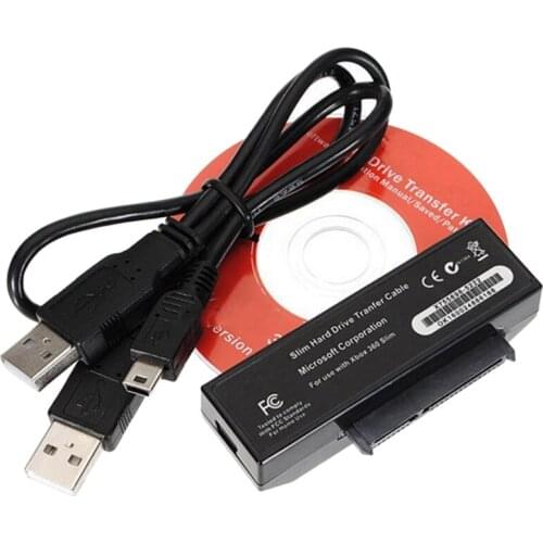 Hard Disk Transmission Line for 360 SLIM Game Console 360 Thin Machine Hard Disk Data Cable with CD Computer Cable