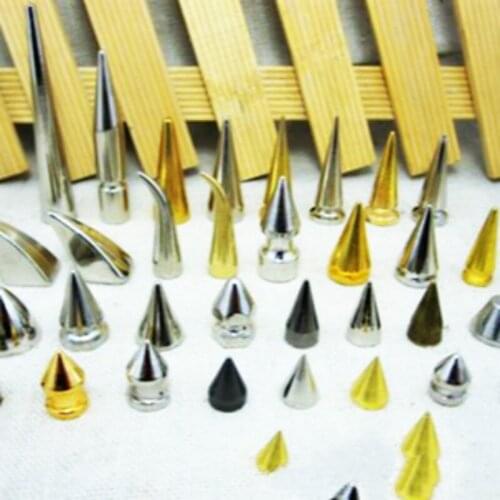 100 pcs/lot METAL Rivets Nails Spikes DIY SEWING Accessories LEATHER Rock GARMENT BAG Belt Backpack DECORATION