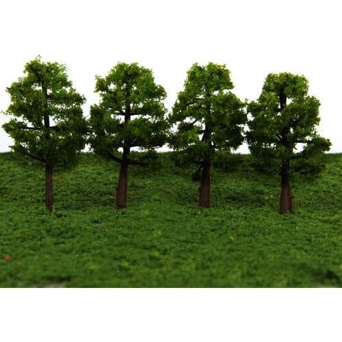 20PCS Train Layout Model Trees 1:150 N Scale Garden War Game Diorama Scenery