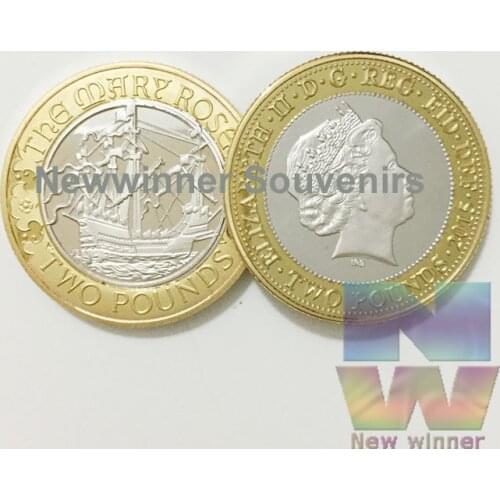 1 OZ silver and gold coin Britain Royal Family Elizabeth II Queen Prince Charles William George Souvenir Coin For Collected