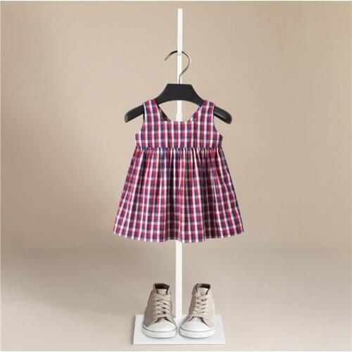 2020 New Summer Babys Dress Toddler Girls Summer Princess Dress Stripe Kids Baby Party Wedding Sleeveless Bow Dresses