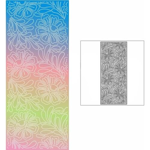 New Slim Pretty Spotted Flower Background Plate Craft Embossing Mold 2021 Metal Cutting Dies for Scrapbooking Album Card Making