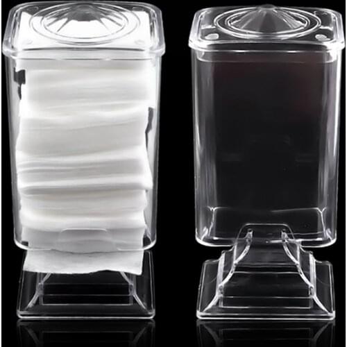 Makeup Organizer Cotton Pad Swab Holder Storage Box 1 Grids Plastic Multifunction Cosmetices Organization Desk Storage Box