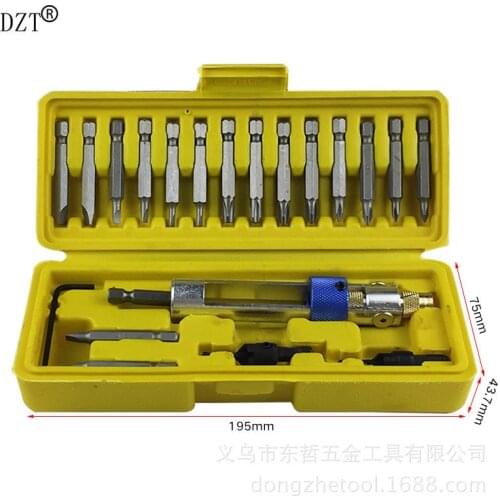 Half time drill Bit Bit Converter 45steel hexagon cross vessel set Dual 20PC screwdriver set Magnetic PH2 Explosion proof