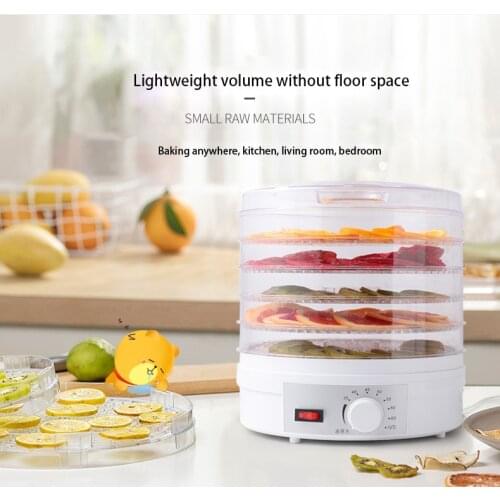 Dried Fruit Vegetables Herb Meat Machine Household MINI Food Dehydrator Pet Meat Dehydrated 5 trays Snacks Air Dryer EU US