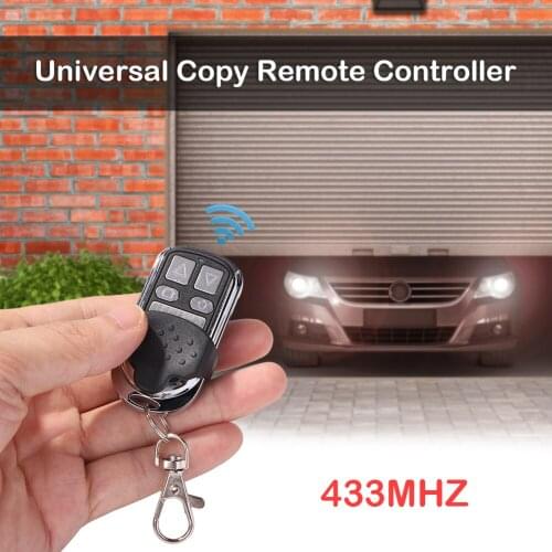 Universal 4 Buttons Garage Door Opener Remote Control 433MHZ Clone Fixed Learning Code For Gadgets Car Gate Garage Door
