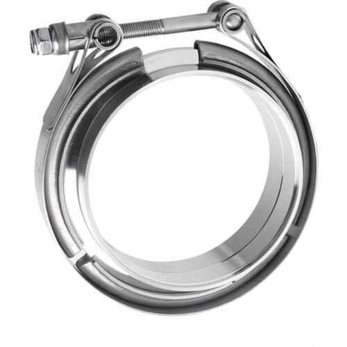 Universal V-band Clamp 1.5/1.75/2/2.36/2.5/3/3.5/5 inch Stainless Steel Exhaust Pipe V-clamp Male Female Flanges Kit