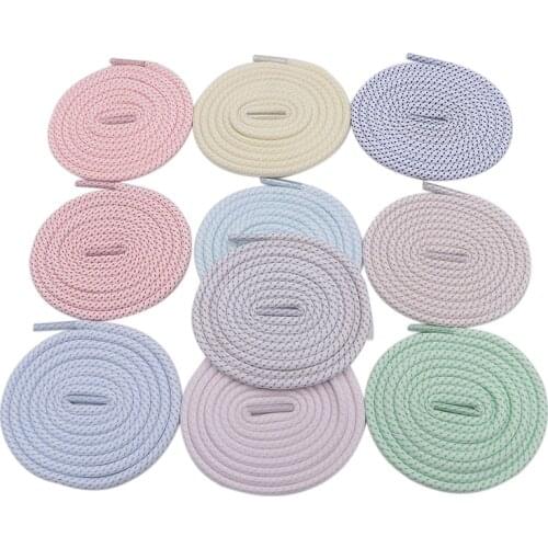 Weiou 0.45cm Diameter Martin Boots Shoe Laces Accessories Polyester Polka Dot Round Casusal Sports Shoelaces Lacet 16 Colors