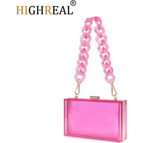 Women Fashion Jelly Purse,sac femme,Candy Color Acrylic Crossbody Ladies Chains Shoulder Bag,Purses And Handbags,Luxury Designer