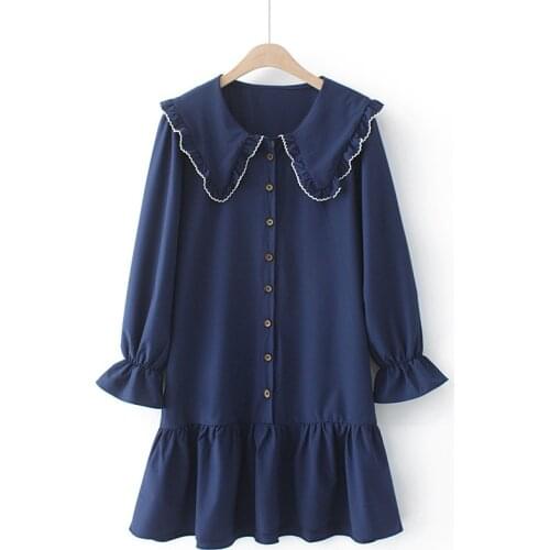 Spring 2021 Women Dress Oversize Fashion Casual Clothes Female One-Piece Flared Sleeves Stretch Chiffon Vestido De Mujer