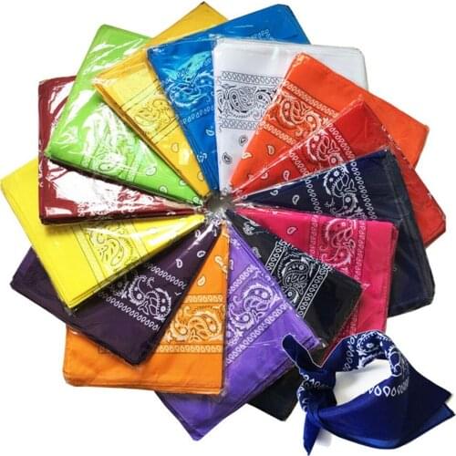 1PC Polyester Bandana Hair Band Neck Scarf Sports Headwear Hip Hop Wrist Head Square Scarves Hiking Climbing Cycling Accessories