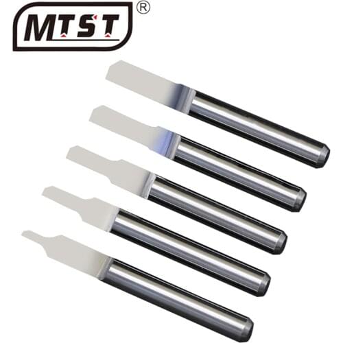 10pcs 3.175mm Parallel Carbide Engraving Bit Tungsten CNC Milling Cutter Single blade Column knife
