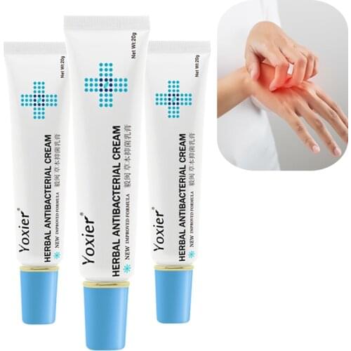 3pcsHerbal Antibacterial Cream Antipruritic Psoriasis Dermatitis Eczema Relief Antibacterial Natural Lithospermum Body Skin Care