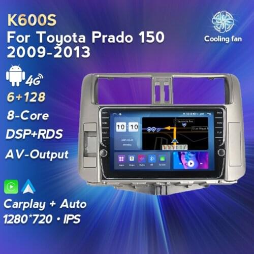 2 din Android 11 car radio For Toyota Land Cruiser Prado J 150 2009-2013 car radio multimedia GPS Navigation auto audio 2din IPS