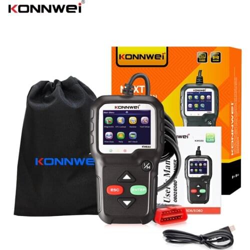 KONNWEI KW680 OBD2 Scanner Automotive Scanner OBD 2 Car Diagnostic Tools Fault Error Code Reader Scanner Tool Russian Language