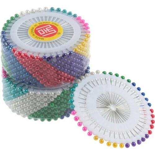 White/Mix Color 480pcs Pearl Head Pin Wedding Dress Craft Patchwork Straight Sewing Needle Pins For Sewing Decoration Embroidery