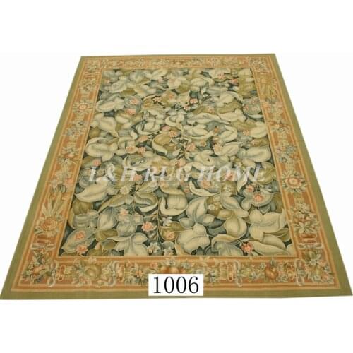 Free shipping 9'x12' French Aubusson weave rugs handmade aubusson carpets