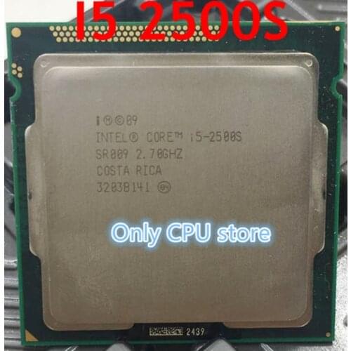 Free shipping Original for lntel I5 2500s CPU Processor Quad-Core 2.7Ghz L3=6M 65W Socket LGA 1155 Desktop CPU i5-2500s