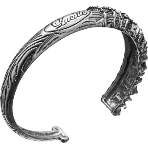 Punk Walking Dead Bracelet and Bracelet Scimitar Wire Charm Mens and Womens Bracelet Bracelet Jewelry