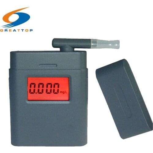 360 degree rotating mouthpiece digital alcohol tester red backlight