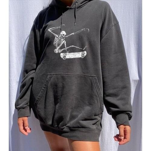 Crne drle Cartons imprimer mode filles femmes sweat-shirt en vrac sweat capuche goutte-paule Sport dcontract