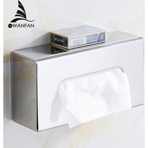 Paper Holder Stainless Steel Toilet Paper Tissue Boxes Bathroom Desktop Srorage Papier Toilette Phone Stand WC Paper WF-18031