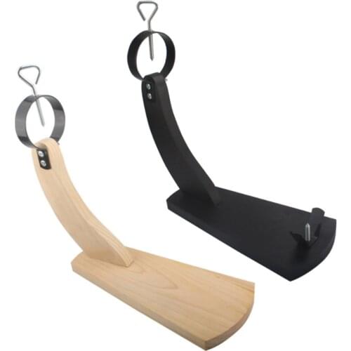 1pc Spanish Ham Holder Stand Storage Rack Wooden Environmental Coating for Home Barbecue Wood Color