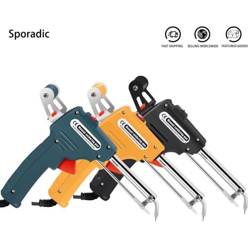 JCD 60W Electric Soldering Iron Automatic Send Tin Gun Electric Solder Station Tip Sucker Tweezers Wire Welding Soldering Kit