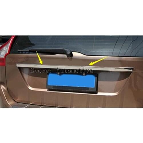 Chrome Rear Trunk Tail Gate Cover Trim FOR 2009-2014 for VOLVO XC60 Molding Tailgate Door Handle Strip Accent Garnish Styling