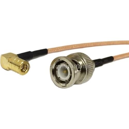 New Modem Coaxial Pigtail BNC Male Plug Connector Switch SMB Female Jack Right Angle Connector RG316 Cable15CM 6" Adapter