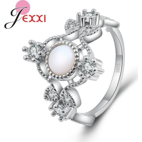 Unique Design Fire Opal Rings 925 Sterling Silver Charming Gift For Lover/Girlfriend/Mother Factory Price Hot Sale
