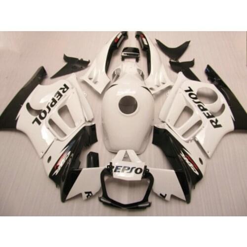 Motorcycle Fairing kit for Honda CBR600 F3 97 98 white black fairings set CBR600 F3 1997 1998 MD06