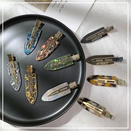 Beauty Salon Seamless Hairpin 2021 Professional Styling Hairdressing Makeup Tools Acrylic Hair Clips For Women Girl Headwear