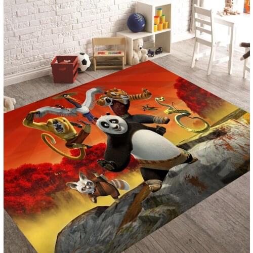Kungfu Panda4 Patterned Carpet ,Non Slip Floor Carpet,Teens Carpet,Turkish Rug