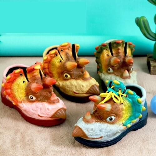 Boys girls Dinosaur modeling shoes spring winter Inside Velvet keep warm Lazy shoes waterproof Anti-slippery Casual shoes