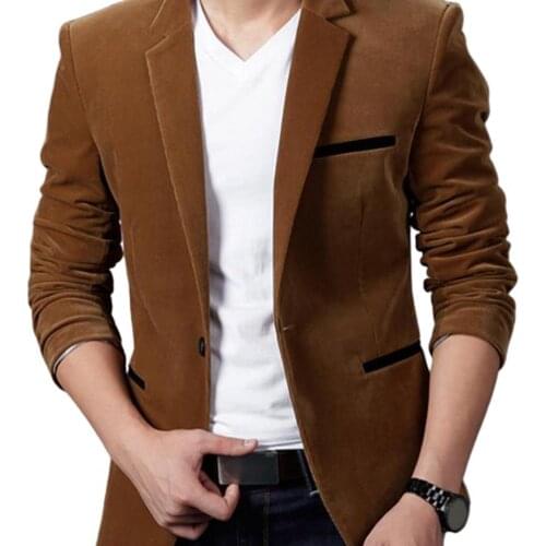 Business Suit Velvet Classic Version Lapel Collar Men Cloth for Company