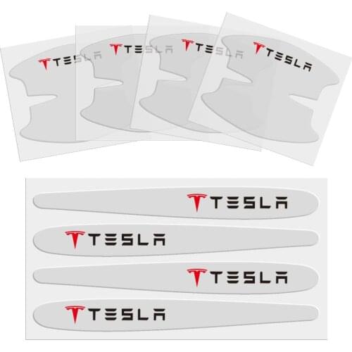 8PCS Car Sticker Car Door Handle Bowl Scratches Protective Transparent Protector Sticker For TOYOTA BMW FOR Benz HONDA FORD ect