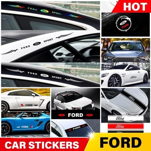 Car Body Sticker Creativity Laser Automobile Bonnet Window Styling Decal For Ford Focus Fiesta Ranger Mondeo Escort Falcon Flex