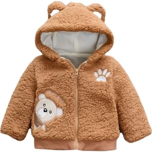 New Style Baby Toddler Infant Girls Clothes Cute Fleece 2021 Winter Warm Coat Outerwear Cloak Jacket Kids Cute Coat Clothes