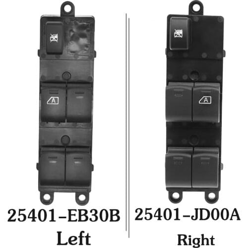 25401-BB60B Power Window Switch for Nissan Navara D40 25401EB30B, 25401-BR00B, 25401-JD001 Electric Window Lifter Switc