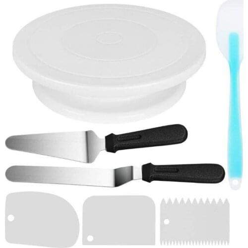 Cake Turntable DIY Decorating Tools Kit Rotary Table Baking Tool Piping Nozzle Pastry Bag Set Baking Supplies Sets