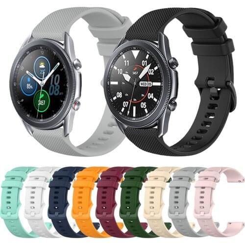 Sport Silicone strap for Samsung Galaxy Watch 3 41mm 45mm Bracelet for Galaxy 42mm 46mm Gear S3 Classic Watchbands Correa