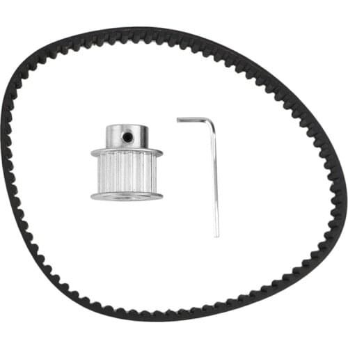 DIY Electric Skateboard Gear Wheels HTD-395-5M Belts Kit for Longboard Off Road Board Pully Wheel